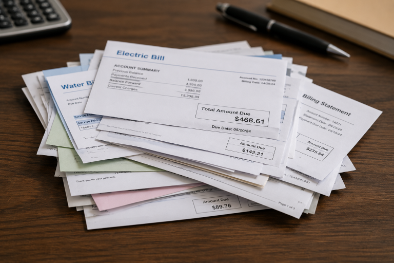 The Average American’s Monthly Spending bills